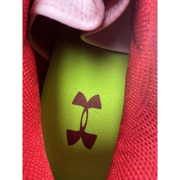 Under Armour Nitro Low Football Cleats Men US 16 Red White Low-Top 1269721-611 - Picture 4 of 6